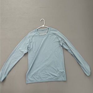Lululemon Light Blue Long Sleeve Shirt Metal Vent Tech 2.0